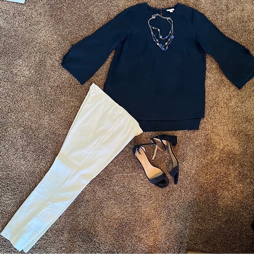 J.Jill Essential cotton ankle length pants